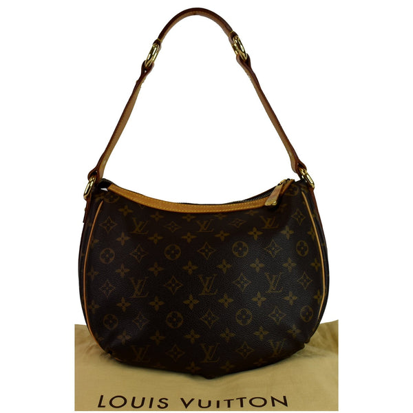 LOUIS VUITTON Tulum PM Monogram Canvas Shoulder Bag Brown