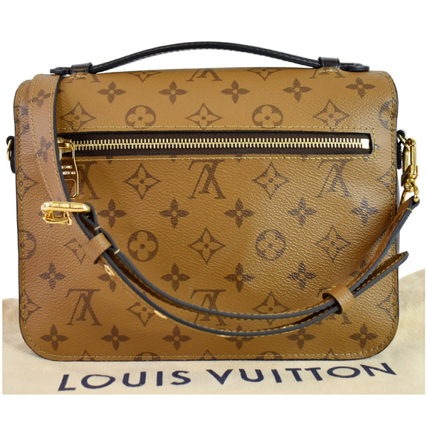 LOUIS VUITTON Metis Pochette Reverse Monogram Canvas Crossbody Bag Brown