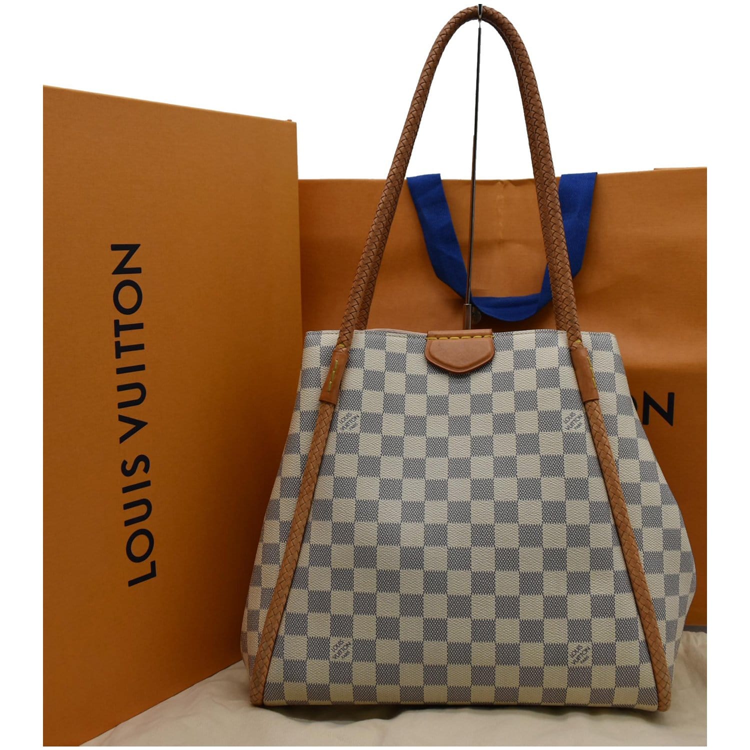 Louis Vuitton Propriano Damier Azur Tote Shoulder Bag