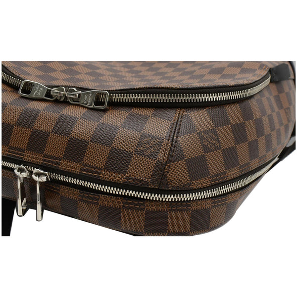Louis Vuitton Jake Damier Ebene Backpack Bag - silver zips