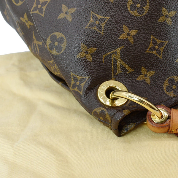 Louis Vuitton Artsy MM Monogram Canvas Hobo Bag Brown