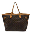 LOUIS VUITTON Neverfull GM Monogram Canvas Tote Bag Brown