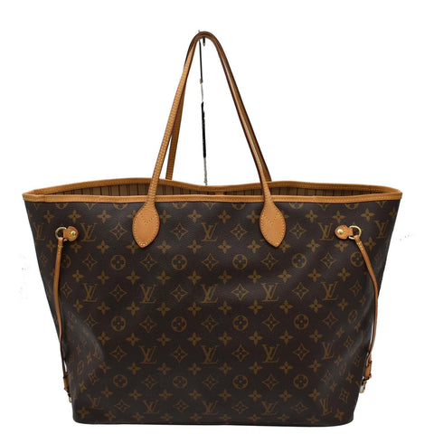 LOUIS VUITTON Neverfull GM Monogram Canvas Tote Bag Brown