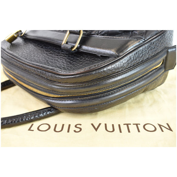 LOUIS VUITTON Mizi Vienna Monogram Leather Satchel Bag Black