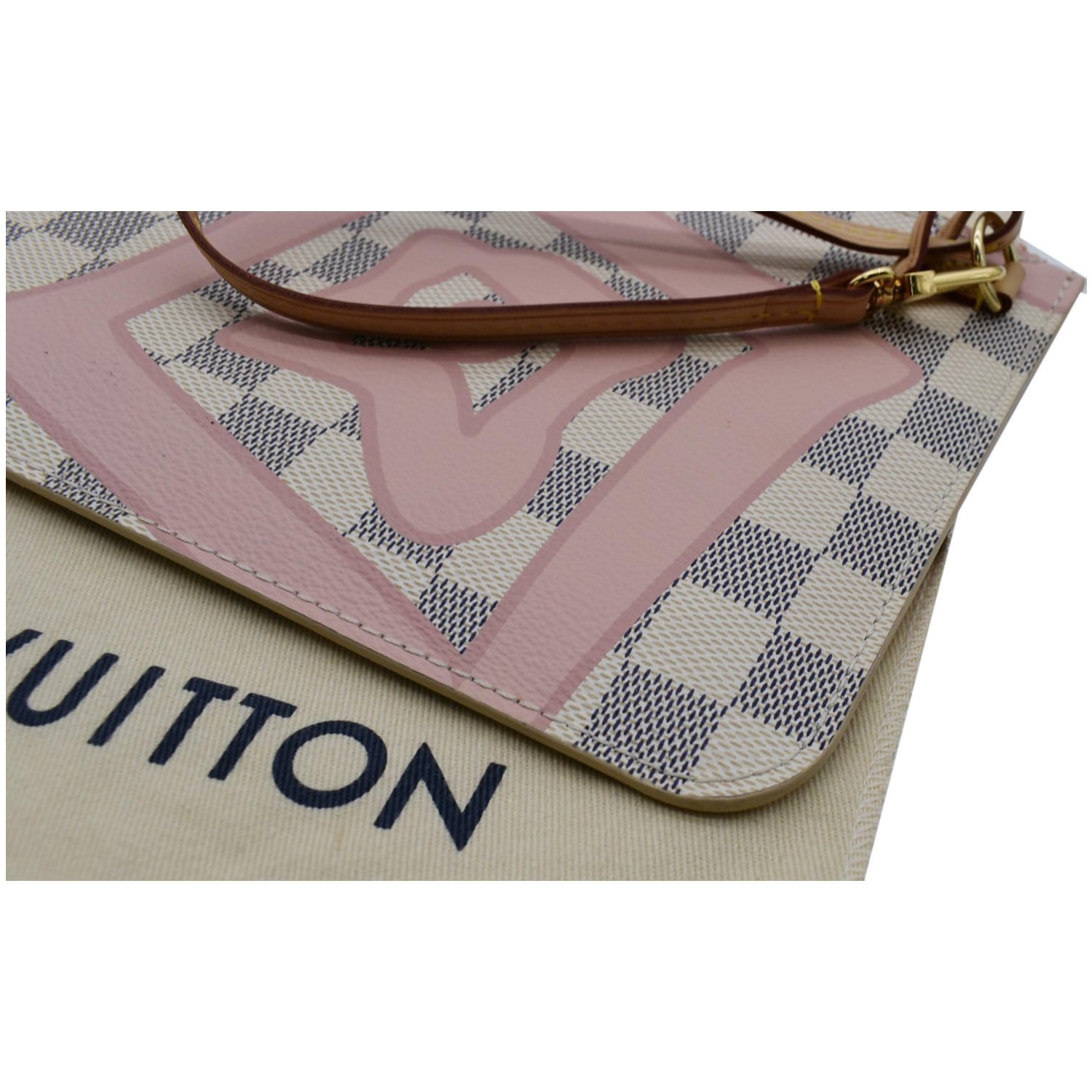 Louis Vuitton Damier Azur Tahitienne Neverfull MM w/ Pouch - Neutrals  Totes, Handbags - LOU762300