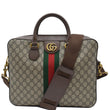 GUCCI Ophidia Soft GG Supreme Canvas Leather Briefcase Shoulder Bag Beige 574793