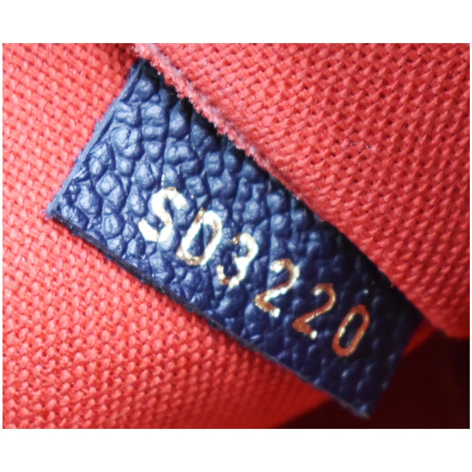 Louis Vuitton Felicie Pochette Monogram Empreinte Navy/Red