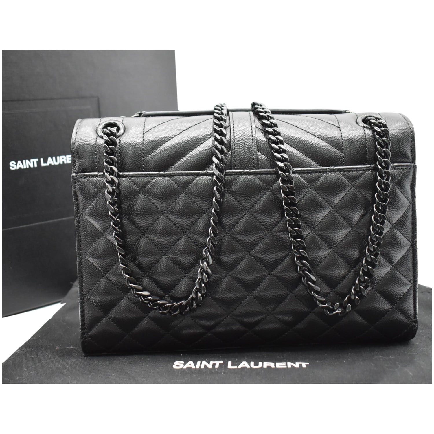I just added this listing on Poshmark: YSL LARGE envelope chain bag in  black. #shopmycloset #poshmark #fashio…