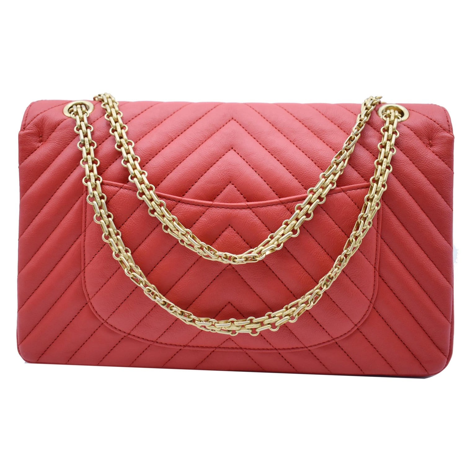 2.55 leather mini bag Chanel Red in Leather - 30308825