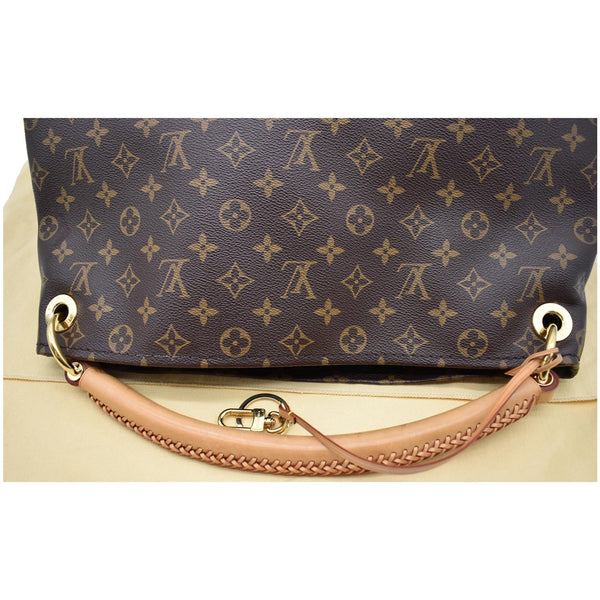 LOUIS VUITTON Artsy MM Monogram Canvas Shoulder Bag Brown