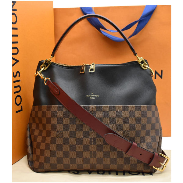 LOUIS VUITTON Maida Damier Ebene Hobo Shoulder Bag Noir