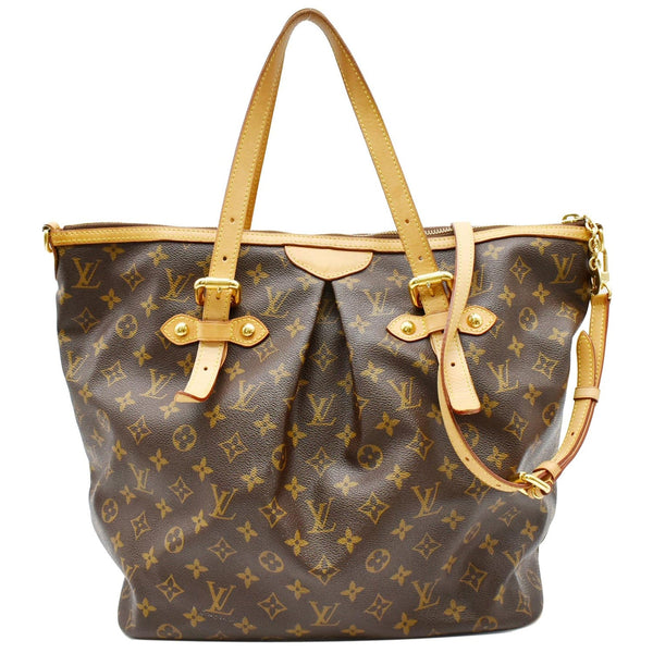 LOUIS VUITTON Palermo GM Monogram Canvas Tote Bag Brown