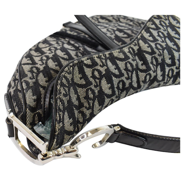 Christian Dior Saddle Leather trims Handbag Black