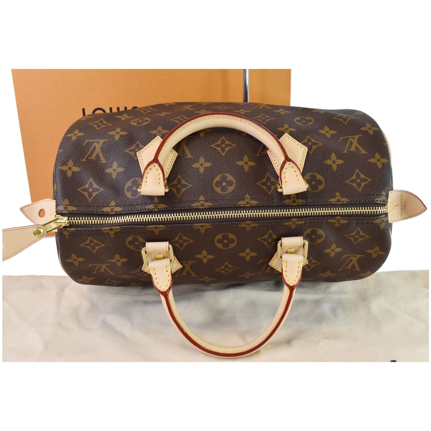 Louis Vuitton Speedy 30 Monogram Canvas Satchel Bag