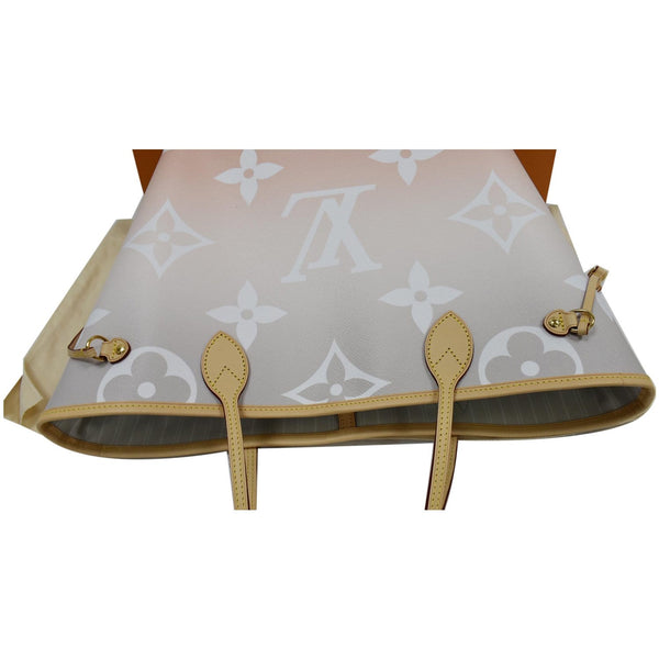 LOUIS VUITTON Neverfull MM Pool Monogram Giant Tote Shoulder Bag Brume