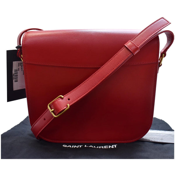 YVES SAINT LAURENT Betty Smooth Leather Shoulder Bag Red