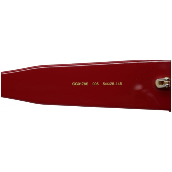 GUCCI GG0178S-005 Sunglasses Red Gradient Lens