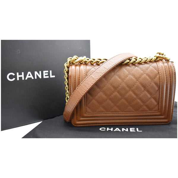 Chanel  Small Boy CC Chain Leather Shoulder Bag - DDH
