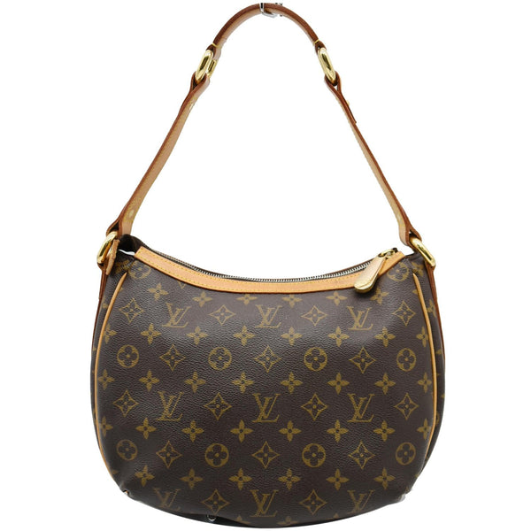 LOUIS VUITTON Tulum PM Monogram Canvas Shoulder Bag Brown