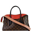 LOUIS VUITTON Tuileries Monogram Canvas Tote Shoulder Bag Brown