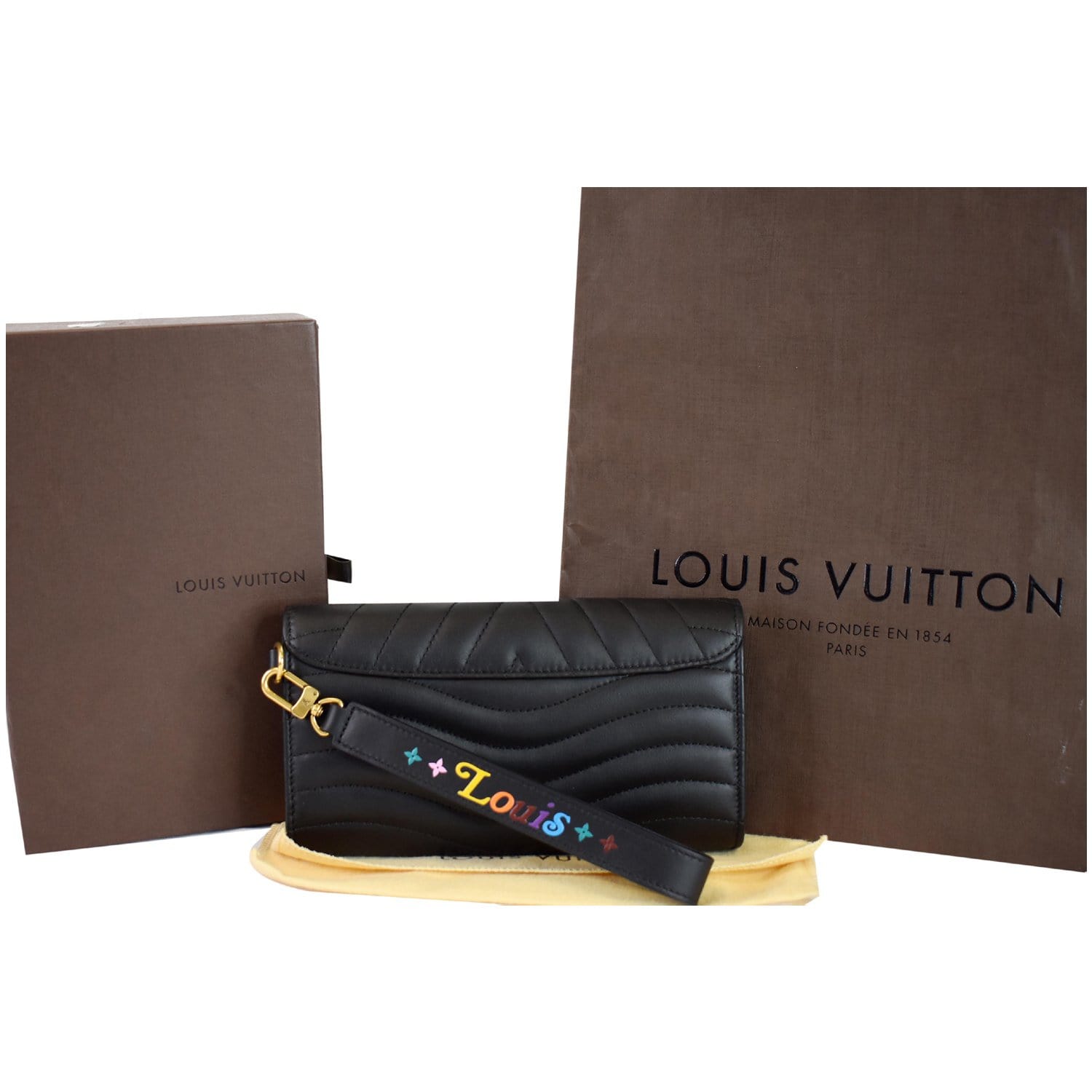 Authenticated Louis Vuitton New Wave Love Lock Heart Crossbody