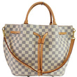 LOUIS VUITTON Girolata Damier Azur Shoulder Bag White