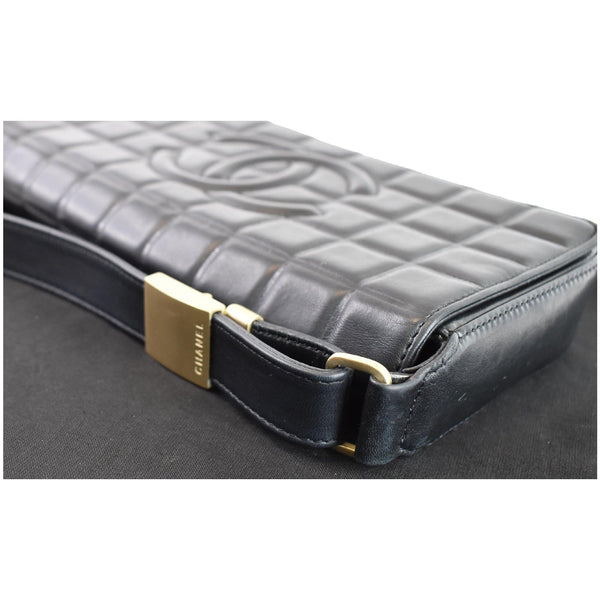 CHANEL CC Chocolate Bar Flap Bag Black