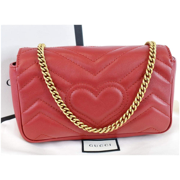 Gucci GG Marmont Matelasse Leather Super Mini Bag chain
