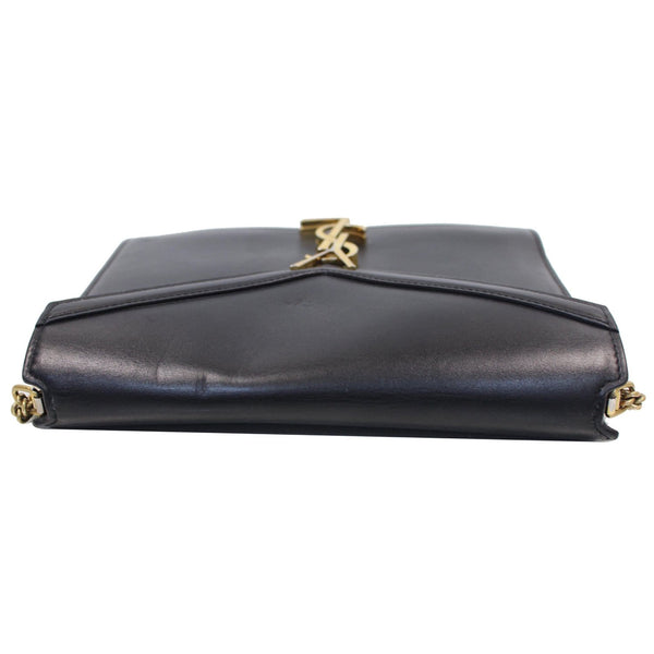 YVES SAINT LAURENT Cassandra Medium Monogram Clasp Shoulder Bag Black