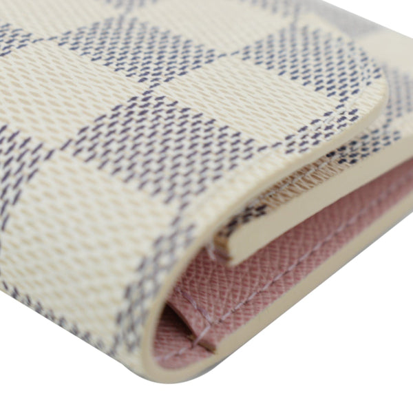 LOUIS VUITTON Sarah Damier Azur Wallet White