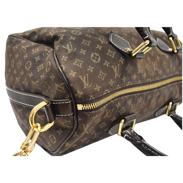 LOUIS VUITTON Speedy 30 Ebene Monogram Mini Lin Shoulder Bag Brown