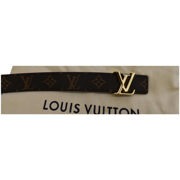 LOUIS VUITTON LV Initiales Monogram Canvas Belt Brown