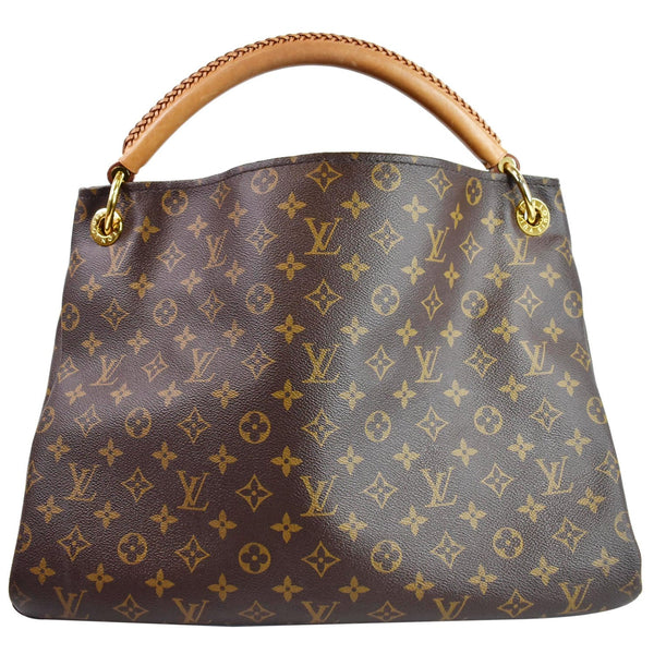 Louis Vuitton Artsy MM Monogram Canvas Shoulder Bag front side