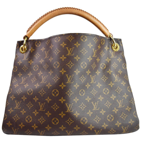 Louis Vuitton Artsy MM Monogram Canvas Shoulder Bag front side