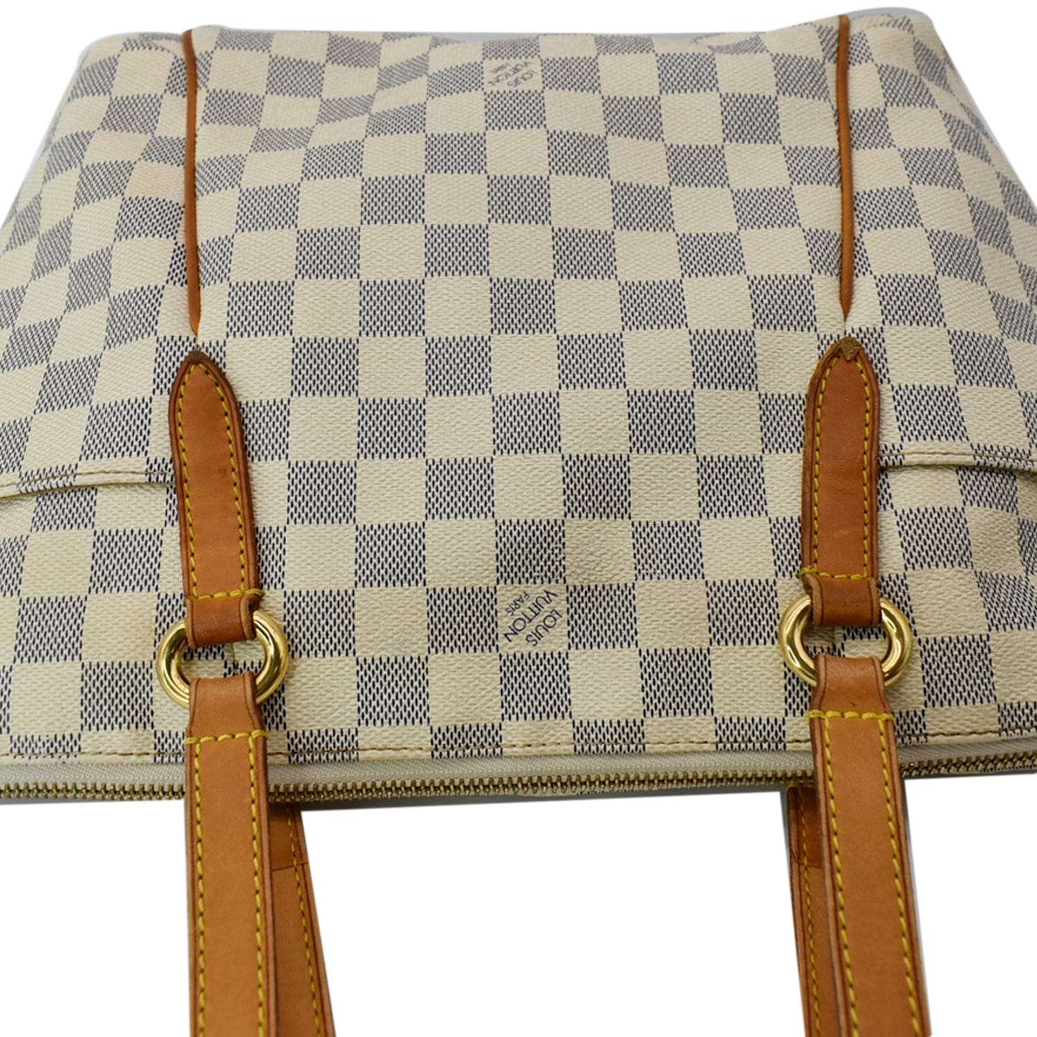 White Louis Vuitton Damier Azur Totally GM Shoulder Bag – Designer Revival
