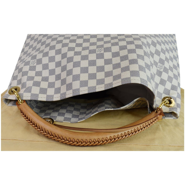 Louis Vuitton Artsy GM Damier Azur Shoulder Bag White - top handle