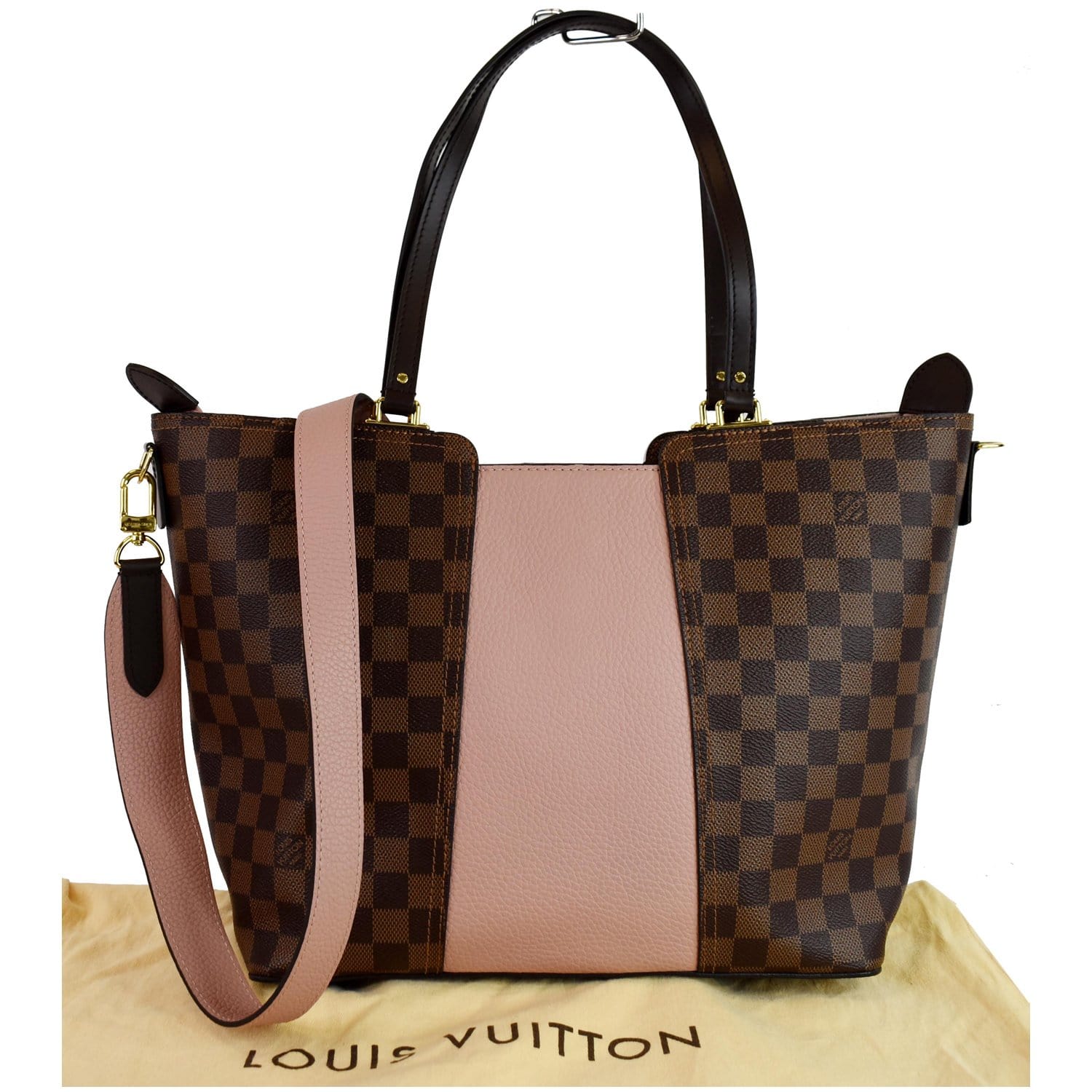 Louis Vuitton Damier Canvas and Magnolia Taurillon Leather Jersey