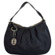 Gucci Medium Sukey GG Canvas Hobo Bag Black/Dust Bag