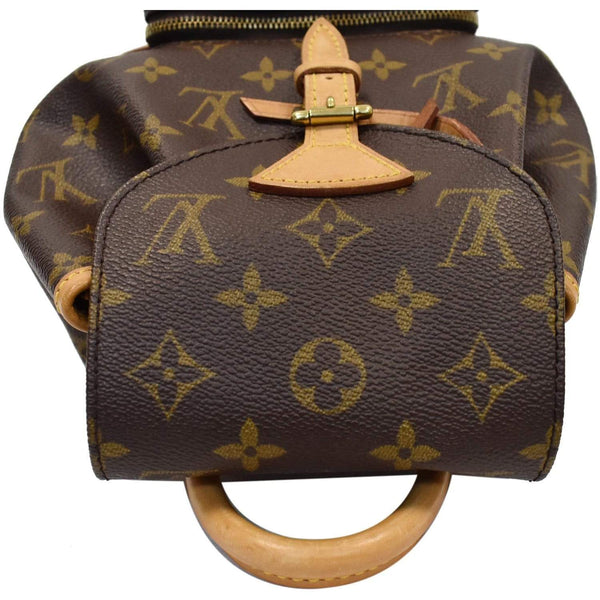 Louis Vuitton Montsouris PM Monogram Canvas Backpack - top lid | DDH