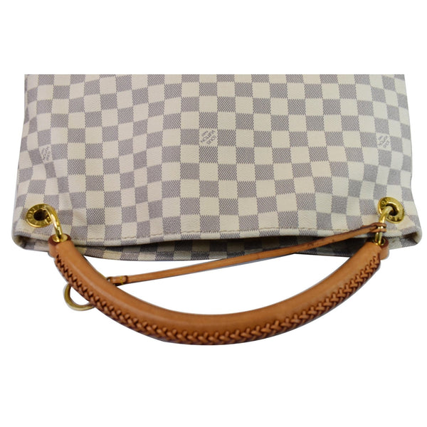 Louis Vuitton Artsy MM Damier Azur Shoulder Bag - top leather handle