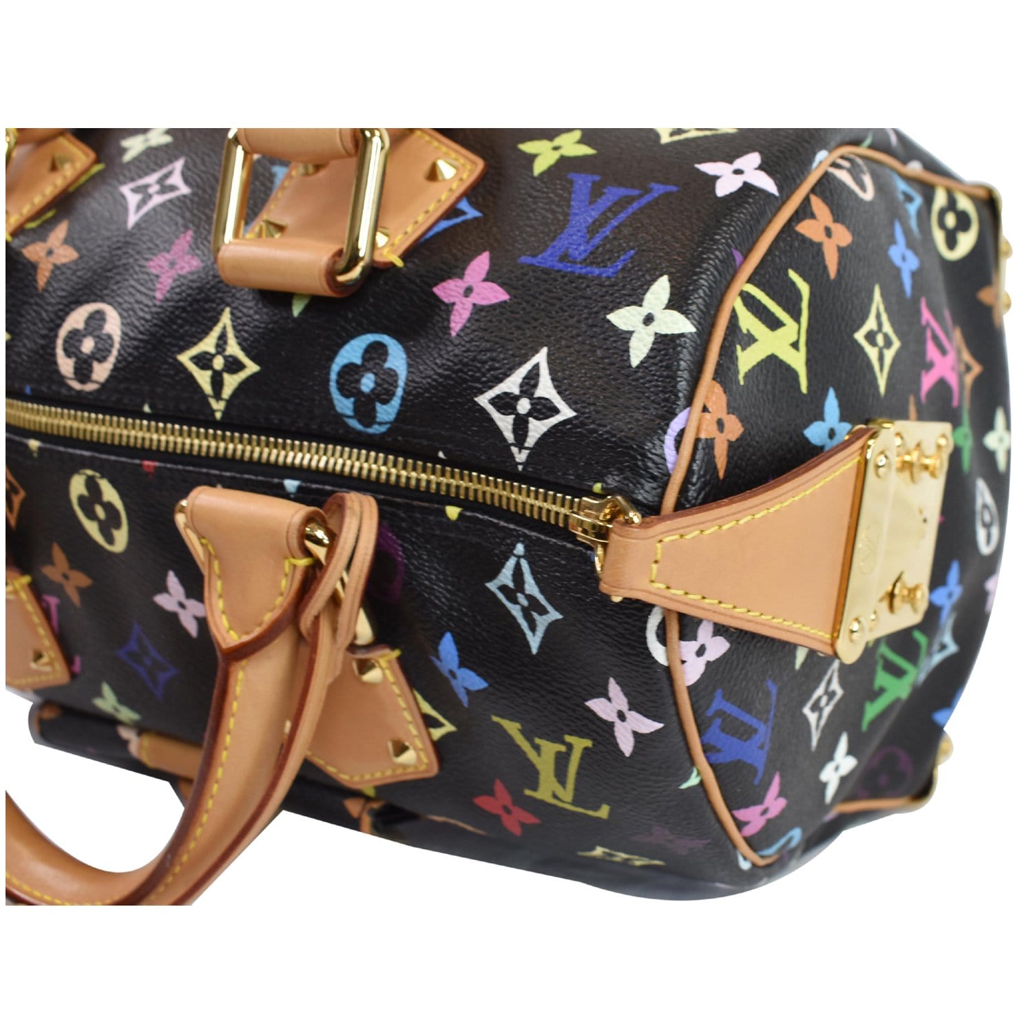 Speedy leather crossbody bag Louis Vuitton Multicolour in Leather - 30056039