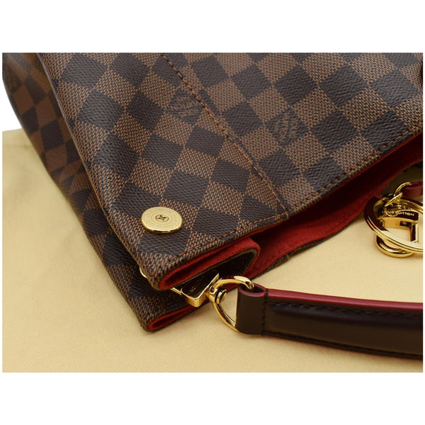 LOUIS VUITTON Caissa Damier Ebene Hobo Bag Brown