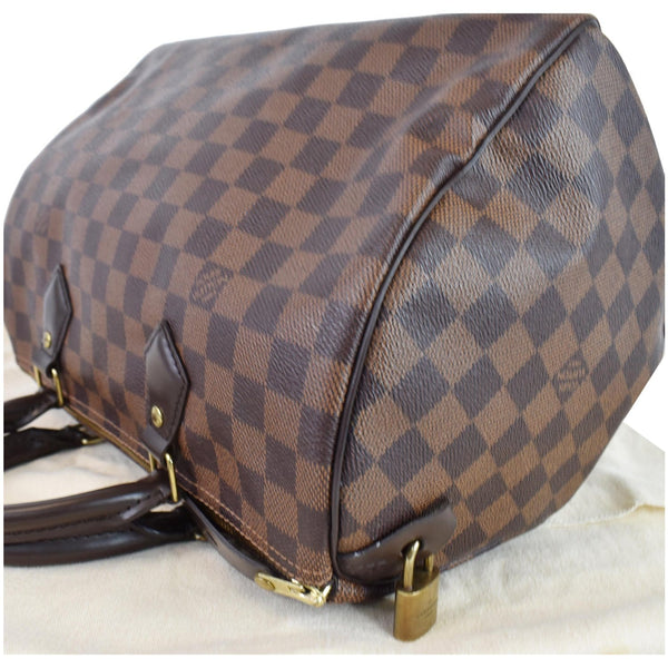 LOUIS VUITTON Speedy 30 Damier Ebene Satchel Bag Brown