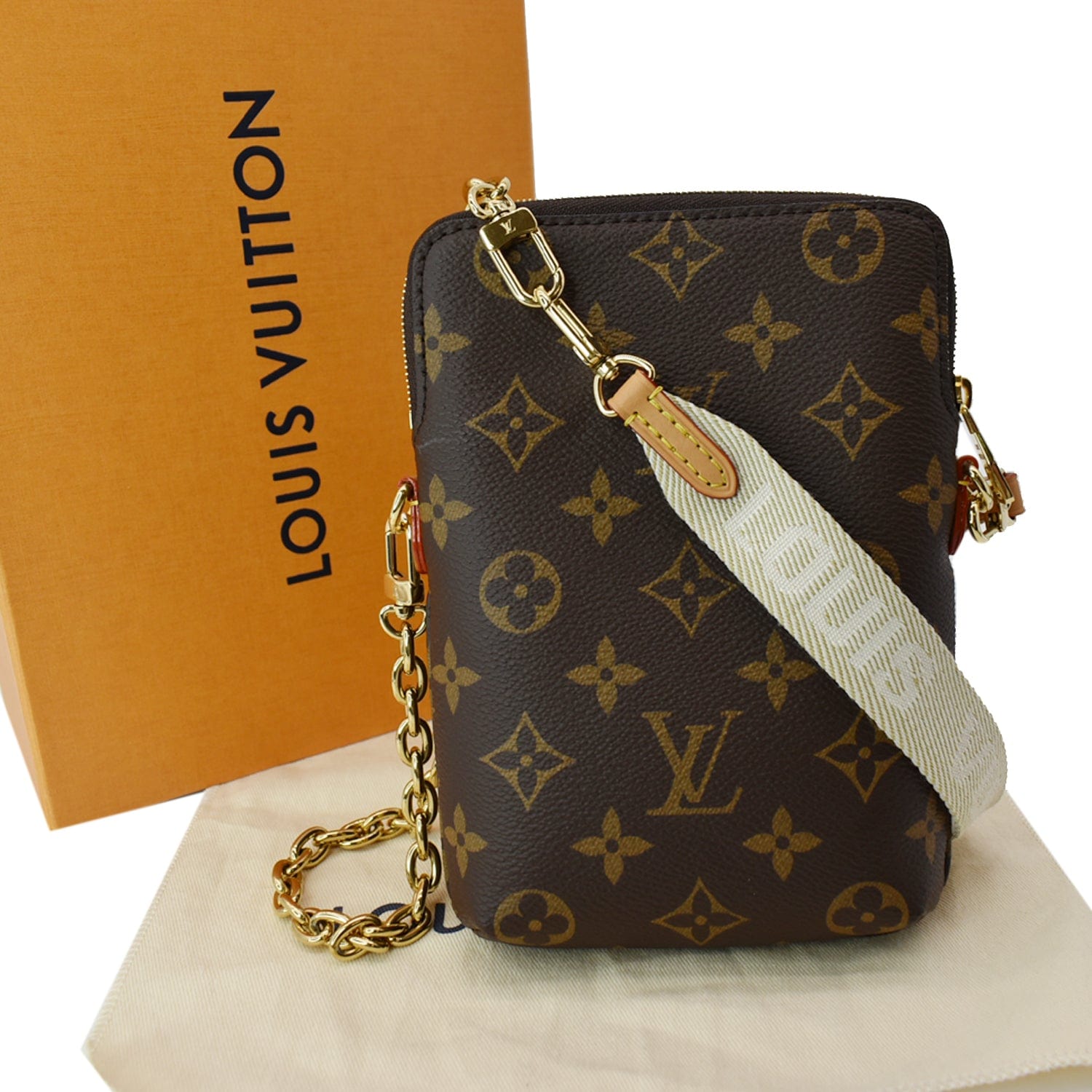 Utility Phone Louis Vuitton Utility Phone Sleeve Monogram Canvas Bag
