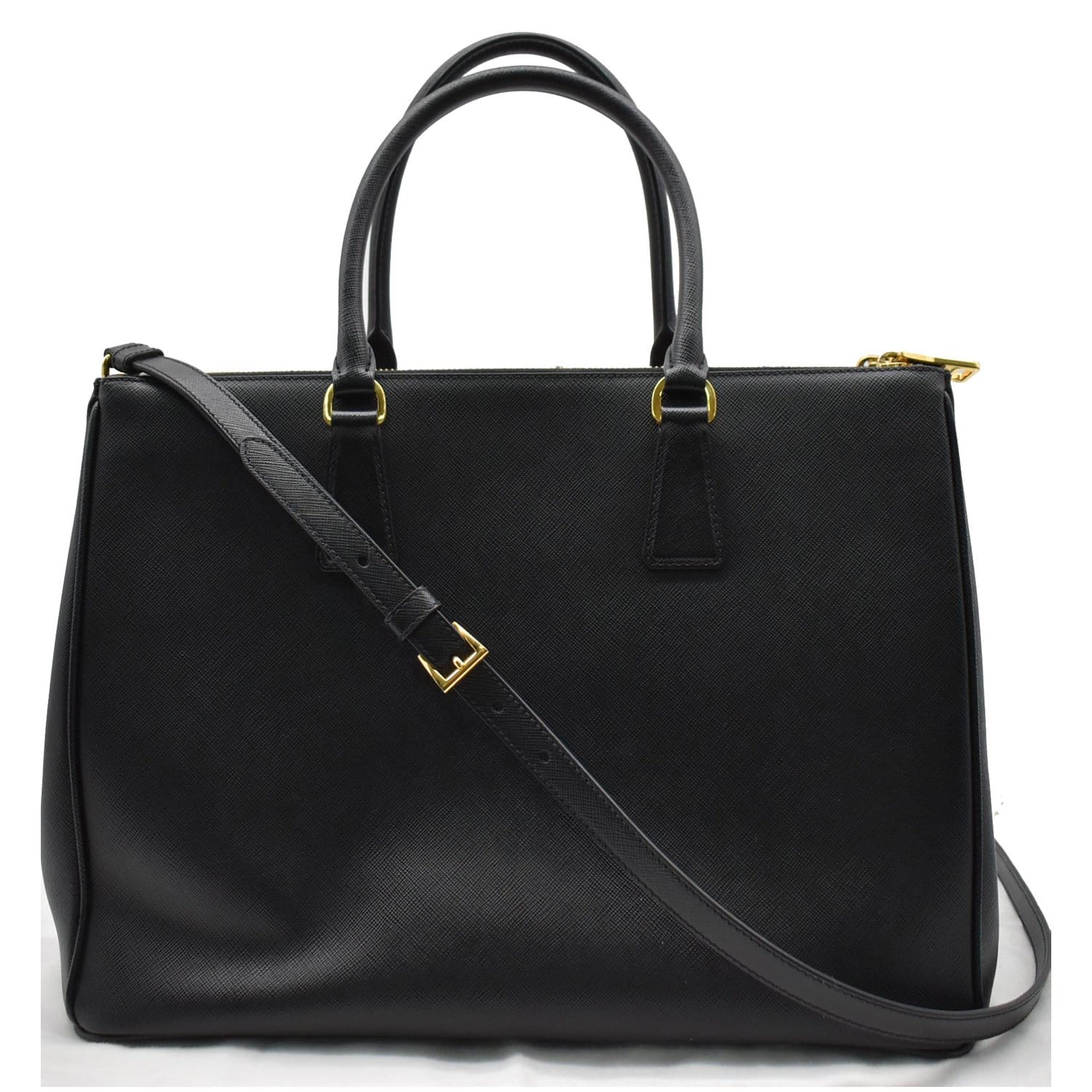 PRADA Galleria Large Saffiano Leather Tote Bag Black
