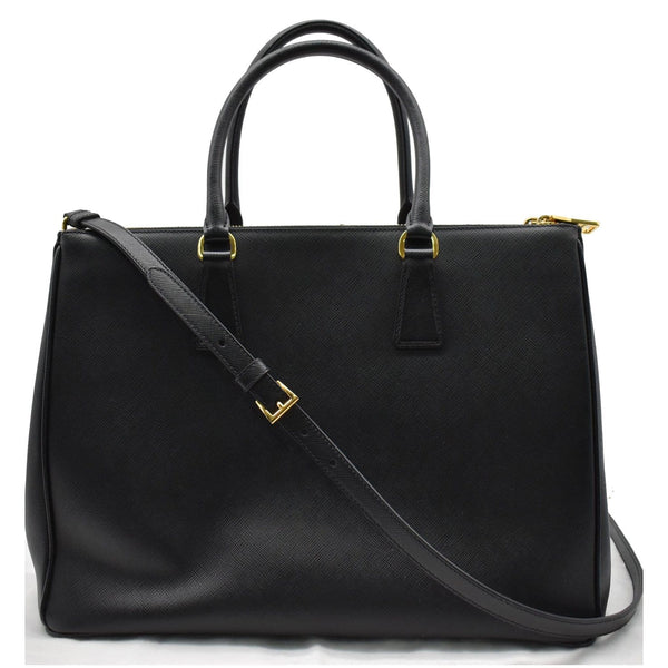 PRADA Galleria Large Saffiano Leather Tote Bag Black