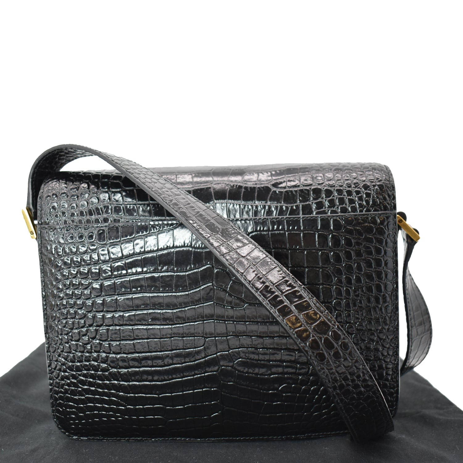 Sold at Auction: YVES SAINT LAURENT 'BESACE SADDLE' CROSSBODY BAG