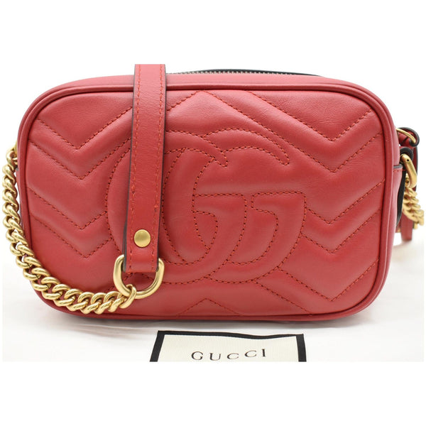 Gucci GG Marmont Matelasse Mini Leather Crossbody Bag