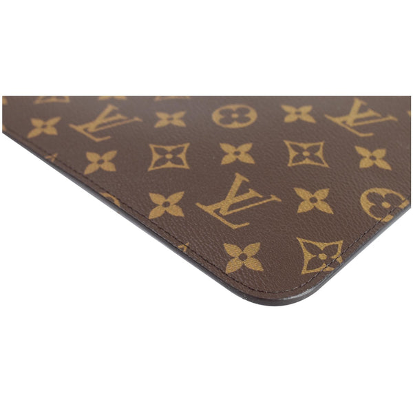 LOUIS VUITTON Pochette Wristlet Pouch Monogram Canvas Neverfull MM Brown