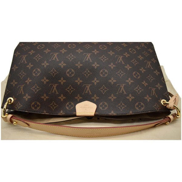 LOUIS VUITTON Graceful MM Monogram Canvas Shoulder Bag Brown